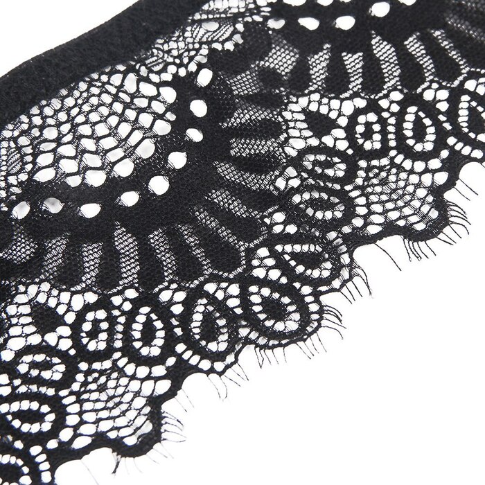 Черные эластичные трусики Star Night и пояс для чулок с высокой талией