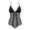 Боді із прозорої сіточки Obsessive 841-TED-1 з відкритим доступом, чорний, S/M