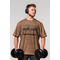 Футболка Nebbia Washed-off Oversized T-shirt HERITAGE Light Brown 355