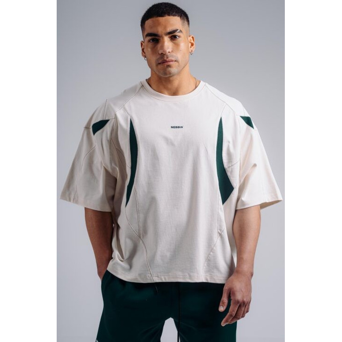 Футболка Nebbia Oversized Pump Cover T-Shirt PRIMAL Cream 871