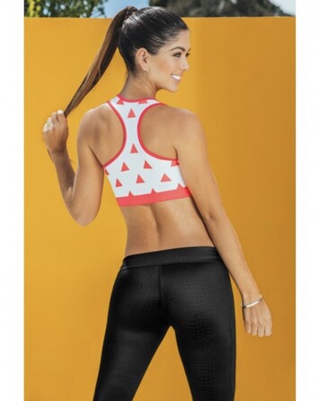 Жіночий фітнес топ Babalu 37413 з принтом компресійний