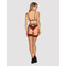 Комплект мереживний з поясом для панчох Obsessive Sugestina 3-pcs set S/M