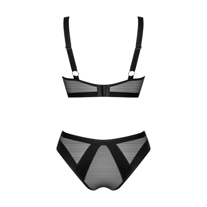 Комплект нижнего белья Obsessive Chic Amoria черный, M-L