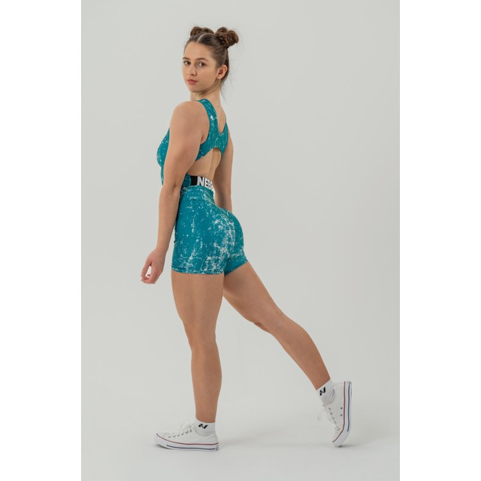 Топ Nebbia Crop tank top ROUGH GIRL Green 617