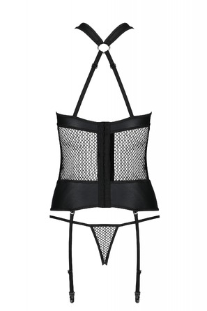 Комплект спідньої білизни в сітку Amanda Corset black S/M-Passion