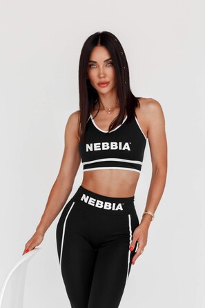 Топ Nebbia Medium support sports bra MY RULES Black 608