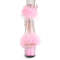 Босоніжки Pleaser Adore-724F на підборах 7 дюймів, босоніжки з хутра марабу 2 3/4 дюйма з манжетою на щиколотці, блискавка ззаду, рожеві