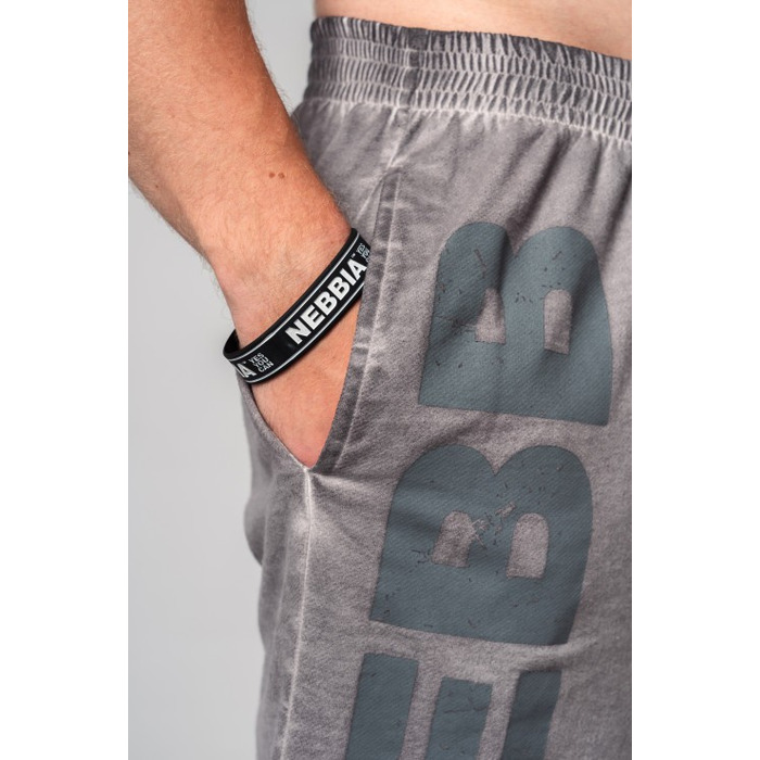 Шорты Nebbia Washed-off Gym Sweatshorts NO BS Light Grey 367