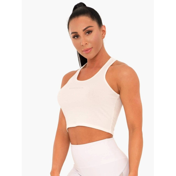 Майка Ryderwear Cropped Racer Back Tank White