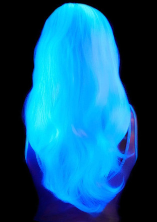 Перука довга біла Leg Avenue, хвилясті локони, довжина 68.5 см