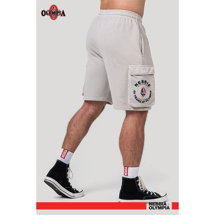 Шорти Nebbia Washed Loose Fit Cargo Shorts LEGACY Light Grey 787