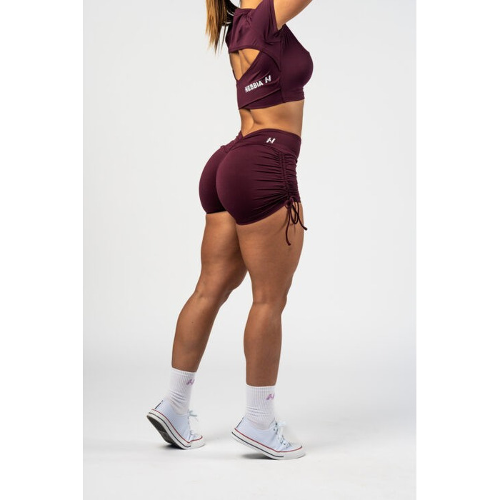 Шорти Nebbia Lace-Up Sculpting Shorts OWN YOUR POWER Dark Red 429