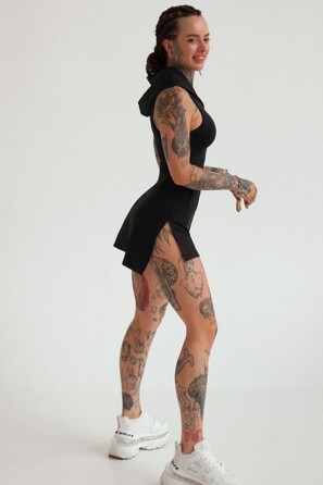 Плаття Fitzona Black Dress With Hoodie
