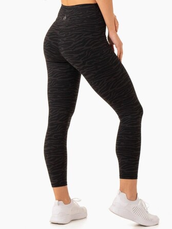 Леггинсы Transform High Waisted Leggings - Black Zebra