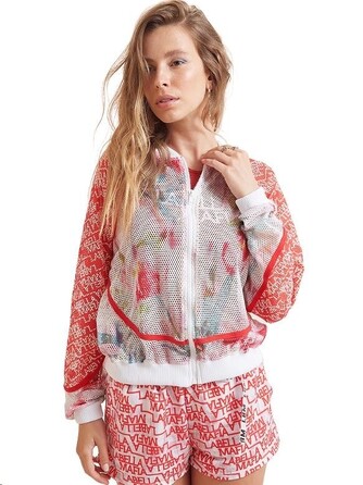 JACKET NEUTRAL FLOWERS ESTAMPADO