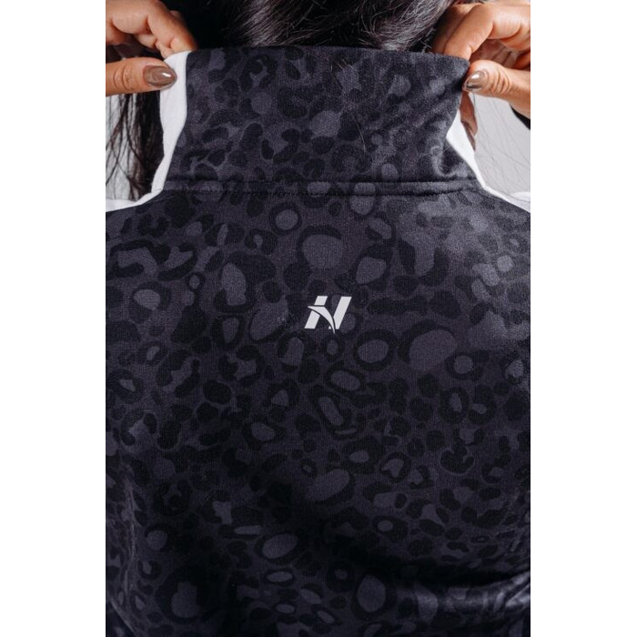 Кофта Nebbia Half-Zip Leopard Sweatshirt PRIMAL Black Leopard 866