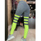 Легінси MyAngel Imitation Gaiters Grey/Neon Lemon