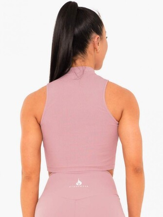 Майка RW Ribbed Cropped Tank Mauve
