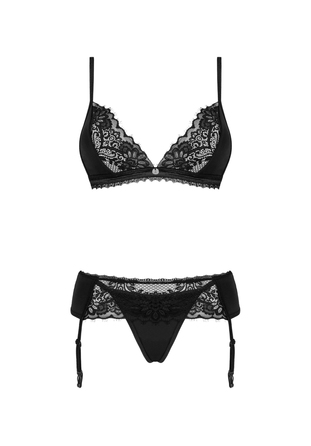 Кружевой комплект Obsessive Maderris 3-pcs set M/L