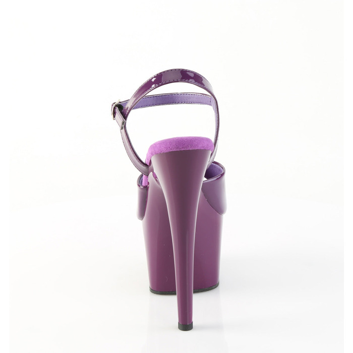 Босоніжки Adore-709 на підборах 7 дюймів, босоніжки з ремінцем на щиколотці 2 3/4 дюйма, фіолетовий лак