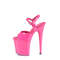 Босоніжки Pleaser Flamingo-809 на підборах 8 дюймів, босоніжки з ремінцем на щиколотці 4 дюйми, рожеві