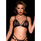 Бюстгальтер мереживний OhMyG! Paris Bra з розрізами в зоні сосків, чорний, M/L