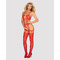 Комбінезон Obsessive Bodystocking G313 czerwony S/M/L