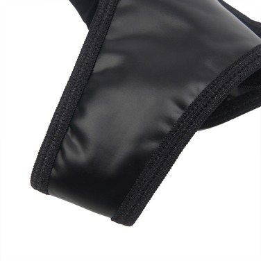 Комплект пояс для панчіх з трусиками StarNight, чорний, S