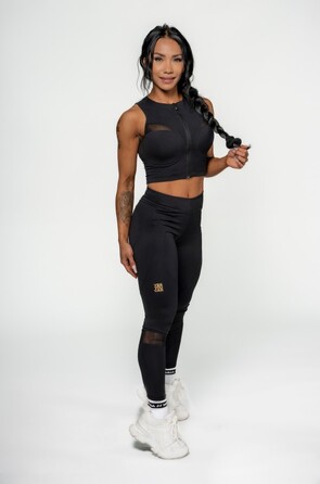 Топ Nebbia Women's Compression Push-Up Top INTENSE Mesh Gold 842