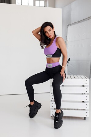 Легінси High Waisted Designer Leggings SIGNATURE Black 463