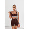 Шорты Nebbia High waisted leggings shorts 9″ FIT&amp;SMART Dark Brown 575