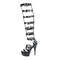 Босоніжки Pleaser Delight-600-46 *6 дюймів на підборах, змінні босоніжки-гладіатори 1 3/4 дюйма PF, чорні