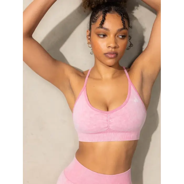 Топ Ryderwear Stonewash Seamless Sports Bra - Pink Stonewash