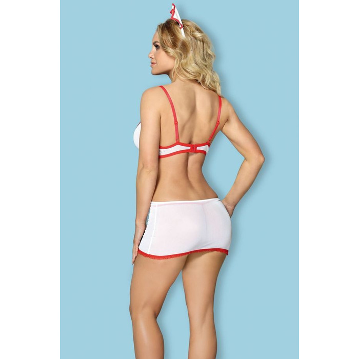 Костюм медсестры L/XL Sunspice, белый, 3 предмета