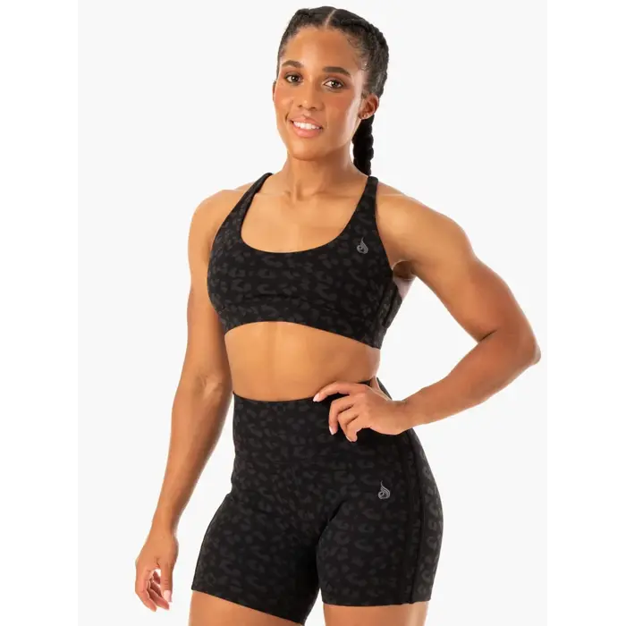 Топ Ryderwear Evolution Sports Bra - Black Leopard