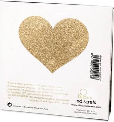Прикраса для грудей Flash Золоте Серце, Bijoux Indiscrets