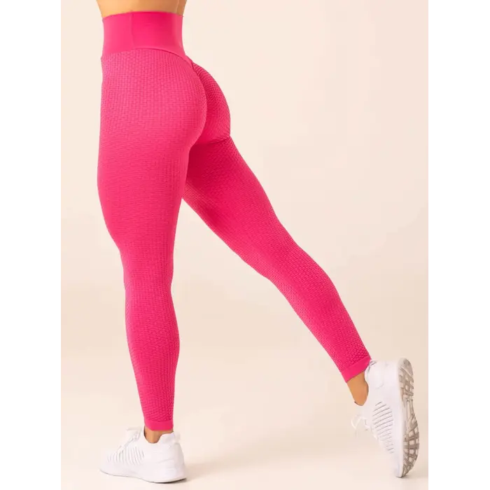 Легінси Ryderwear Honeycomb Scrunch Seamless Leggings - Hot Pink