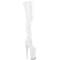 Boots Pleaser Beyond-4000, каблук 10 дюймов, эластичный шаговый шов 6 1/4 дюйма, боковая молния 12 дюймов, белые