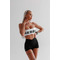 Топ Nebbia Bandeau bra BACK CHECK White 612