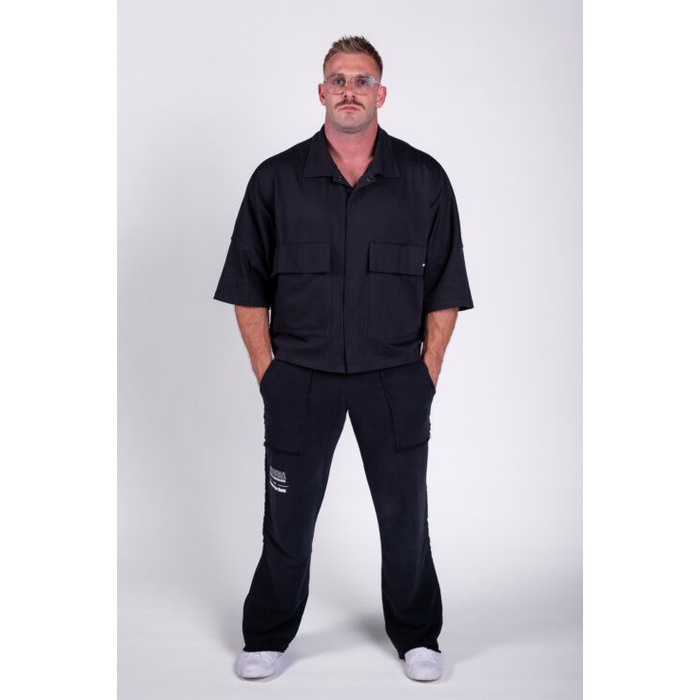Сорочка Nebbia Boxy Fit Shirt With Pockets STREET ICON Black 599
