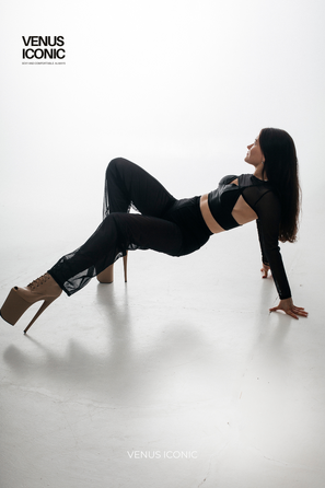 Топ для танців Venus Iconic Luna без застібок, біфлекс, регульовані бретелі