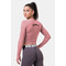 Топ Nebbia Long Sleeve Thumbhole Sporty Crop Top Old Rose 585 Roze