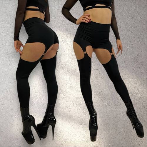 Лосины с кольцами из бифлекса