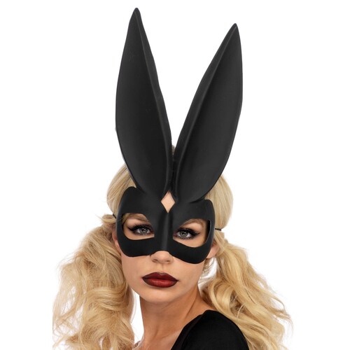 Маска кролика чорна Leg Avenue Bad bunny eye mask O/S