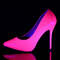 Туфли Pleaser Amuse-20, каблук 5 дюймов, скрытая платформа 3/8 дюйма, розовые