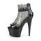 Босоніжки Pleaser Adore-765RM на підборах 7 дюймів, 2 3/4 дюйма з закритою спинкою, блискавка ззаду, чорні