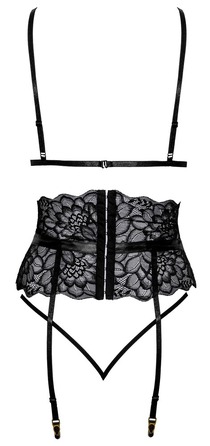 Комплект белья Suspender Set black S/M