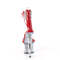 Босоножки Pleaser Sky-327RSI *Каблук 7 дюймов, манжета на щиколотке 2 3/4 дюйма, босоножкии с PF-застежкой, молния сзади, серебристо-красные