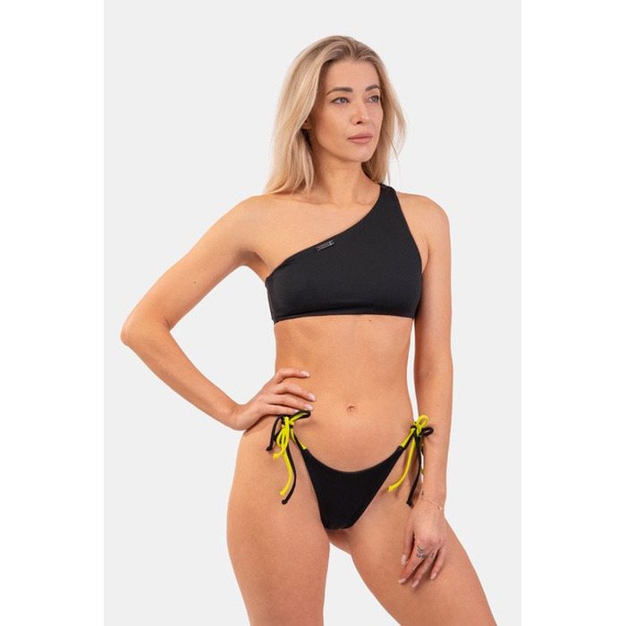 ТОП ONE SHOULDER BANDEAU BIKINI TOP BLACK 448