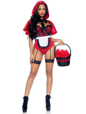 Костюм Червоної Шапочки Leg Avenue, M, 3 предмети, червоний